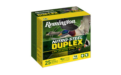 Remington Nitro Steel Duplex 12 Gauge Steel Shot Shells * #2 & #4 Grain, 25 Rounds per Box