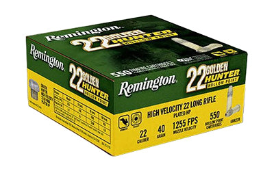 Remington Golden Hunter .22 LR Hollow Point Ammunition - 42 Grain, 550 Rounds