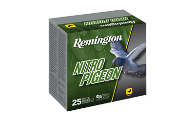 Remington Nitro Pigeon 12 Gauge Shotshells - 2.75 Inch, #7.5 Shot, Copper Game Loads (25 Rounds per Box)