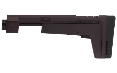 B5 Systems AK Stock 4.5mm - Plum, Adjustable Folding Stock with QD Mounts and Optic Rail