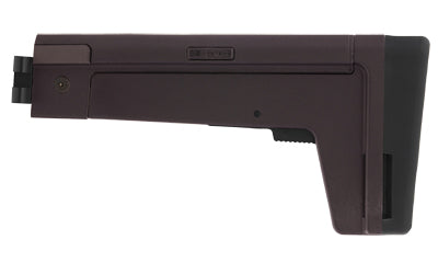 B5 Systems AK Stock 4.5mm - Plum, Adjustable Folding Stock with QD Mounts and Optic Rail