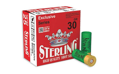 Sterling Exclusive Series 12 Gauge Shotgun Shells * 1 1/8 oz #8 Shot, 25 Pack