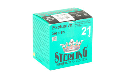 Sterling Exclusive Series 28 Gauge 2.75-Inch Shotgun Ammunition - 3/4 oz #8 Shots, Pack of 25