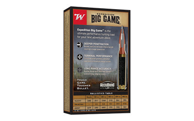 Winchester Ammunition Big Game Long Range .308 Winchester 168 Grain AccuBond Bullet (20 Rounds per Box)