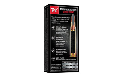 Winchester Ammunition Defender 5.56mm 64-Grain Pointed Soft Point Ammunition (20 Rounds)