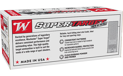 Winchester Ammunition Super-Target 12 Gauge Steel Shot, 1 1/8 oz, #7, 3 Dram, 100 Rounds per Box