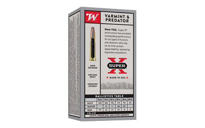 Winchester Ammunition Super-X 22 Hornet 46-Grain Hollow Point Ammo (50 Rounds per Box)
