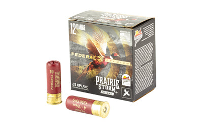Federal Prairie Storm 12 Gauge #4 Lead Shotgun Shells, 1 1/4 oz, 25 Rounds