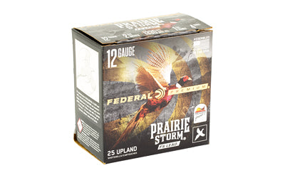 Federal Prairie Storm 12 Gauge #4 Lead Shotgun Shells, 1 1/4 oz, 25 Rounds