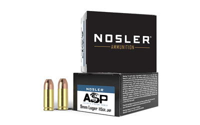 Nosler Assured Stopping Power 9mm 115-Grain Hollow Point Ammunition (20 Rounds)