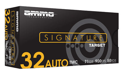 Ammo Inc Signature Target 32 ACP 71-Grain Total Metal Coating Ammunition * Reliable Performance for Target Shooting and Range Use