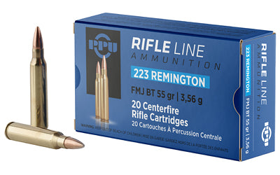 Prvi Partizan PPU 223 Remington 55 Grain FMJ Boat Tail Rifle Ammunition - Box of 20