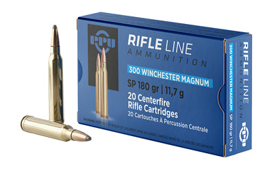 Prvi Partizan PPU 300 Winchester Magnum 180 Grain Soft Point Rifle Ammunition - 20 Rounds per Box, 200 per Case