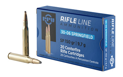 Prvi Partizan PPU 30-06 Springfield 150 Grain Full Metal Jacket Rifle Ammunition - 20 Rounds Per Box