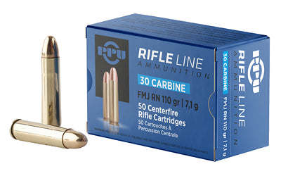 Prvi Partizan PPU .30 Carbine 110-Grain FMJ Rifle Ammunition * 50 Rounds Per Box
