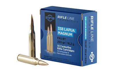 Prvi Partizan PPU .338 Lapua Magnum 250 Grain Boat Tail Hollow Point Rifle Ammunition - 10 Rounds