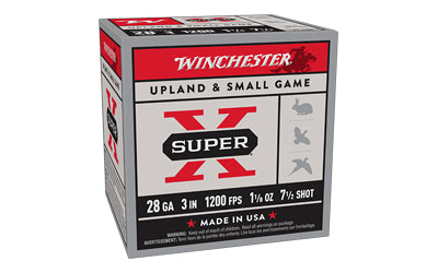 Winchester Ammunition Super-X 28 Gauge Shotshells * 3-Inch, #7.5 Shot, 25 Rounds per Box