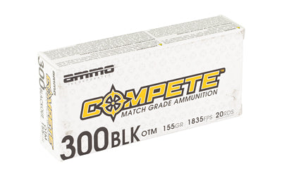 Ammo Inc 300 Blackout 155 Grain Open Tip Match Ammunition * Competitive Performance for Range and Field