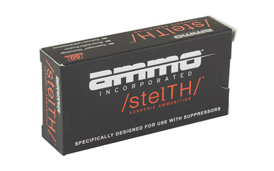 Ammo Inc Stealth Subsonic 9mm 165 Grain Total Metal Coating * Precision Ammunition for Superior Performance
