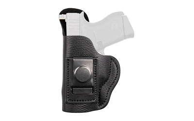 1791 Gunleather Optic Ready Light Bearing Smooth Concealment Holster for IWB Carry * Black Leather, Right Hand (Part No. OR-LB-SCH-3L-NSB-R)