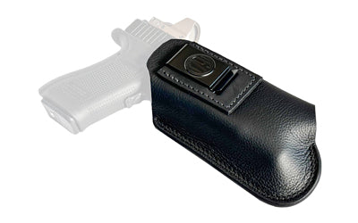 1791 Gunleather Optic Ready Light Bearing Smooth Concealment IWB Holster - Right Hand, Black Leather, Model OR-LB-SCH-4L