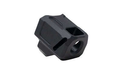 Faxon Firearms EXOS-553 9mm Compensator for Glock Gen 5 - Black Aluminum Recoil Mitigator