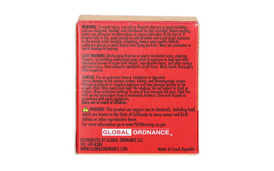 Global Ordnance 5.45x39mm 55-Grain Full Metal Jacket Rifle Ammunition, Box of 30 Rounds