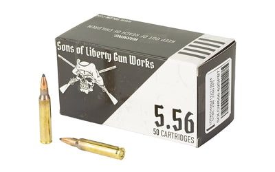 Sons of Liberty Gun Works SOLGW 556 NATO 62-Grain Soft Point Bullet - 50 Rounds Per Box