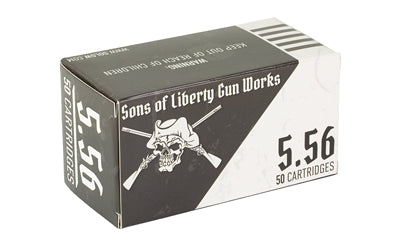 Sons of Liberty Gun Works SOLGW 556 NATO 62-Grain Soft Point Bullet - 50 Rounds Per Box