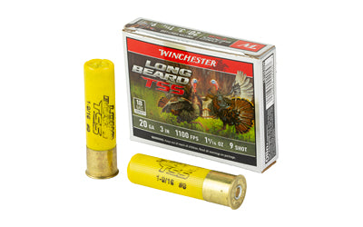 Winchester Ammunition Long Beard TSS 20 Gauge Shotshell - #9 Grain, 3 Inch, 5 Rounds Per Box