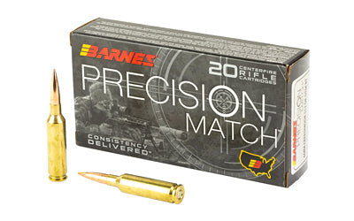 Barnes Precision Match 6mm Creedmoor 112 Grain Open Tip Match Ammunition * Long-Range Accuracy for Elite Shooters