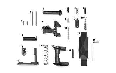 Geissele Automatics GEI05-435B Ultra Duty Lower Parts Kit in Black