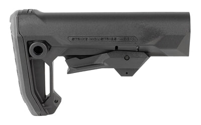 Strike Industries MOD2 Stock in Black * Adjustable Buffer Tube Stock with Overmolded Rubber Buttpad and Wide Cheek Rest