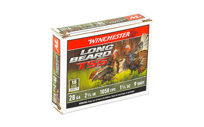 Winchester Ammunition Long Beard TSS Shotshell 28 Gauge, 2.75 Inch, #9 Grain - 5 Rounds per Box, 50 per Case
