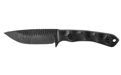 STROUP GP2 3.5-inch Plain Edge High Carbon Steel Knife - Black Handle