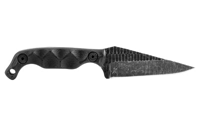 STROUP Mini 3 Acid Etched Black Tactical Knife - Compact High Carbon Steel Blade for Outdoor & Survival Use