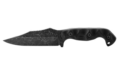 STROUP TU1 Model 4.5-Inch High Carbon Steel Tactical Knife with Black Handle