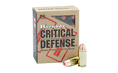 Hornady Critical Defense FlexTip 45 ACP +P Ammunition - 185 Grain, 20 Rounds