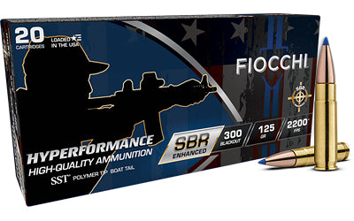 Fiocchi Ammunition Hyperformance SBR 300 Blackout 125-Grain SST * Ideal for Short-Barreled Rifles and Pistol Calibers