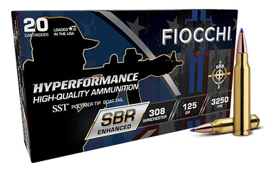 Fiocchi Ammunition Hyperformance SBR 308 Winchester 125-Grain SST - Pack of 20 Rounds