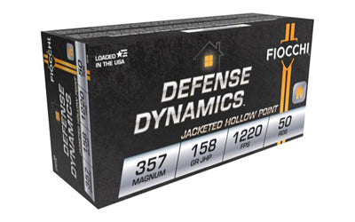 Fiocchi Ammunition Defense Dynamics .357 Magnum 158 Grain Hollow Point - 50 Rounds per Box