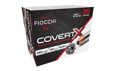 Fiocchi Ammunition Covert X .380 ACP 95-Grain Hollow Point * Reliable Self-Defense Ammo