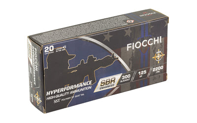 Fiocchi Ammunition Hyperformance SBR 300 Blackout 125-Grain SST * Ideal for Short-Barreled Rifles and Pistol Calibers