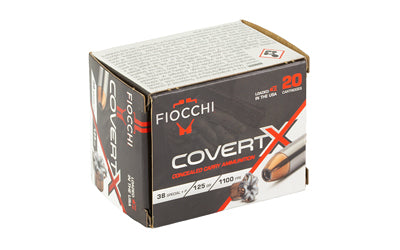 Fiocchi Ammunition Covert X 38 Special 125-Grain Hollow Point - Precision Self-Defense Ammo