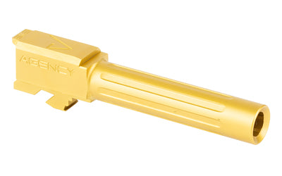 Agency Arms Mid Line Fluted 9mm Gold Barrel for Glock 19 G5 * Enhanced Precision and Unique Style