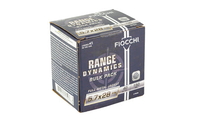 Fiocchi Ammunition Range Dynamics 5.7x28mm 40-Grain FMJ Bulk Pack (150 Rounds)