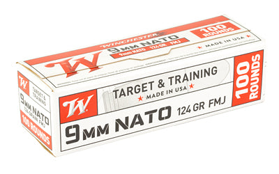 Winchester Ammunition W9NATOVPY 9mm NATO 124-Grain Full Metal Jacket Ammo (100/1000)