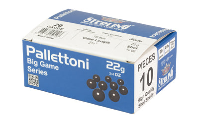 Sterling Big Game Series 20 Gauge Buckshot Ammunition - 2.75 Inch Shells, 10 Rounds per Box